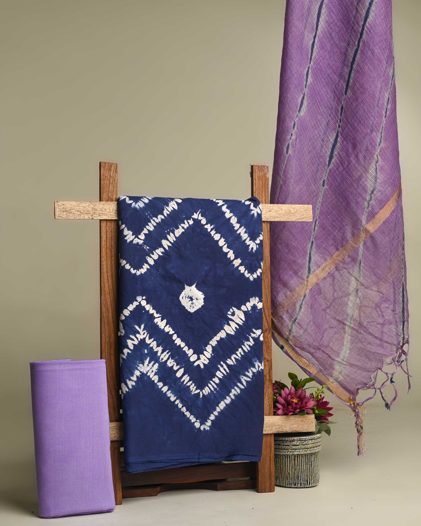 Traditional Hand Block Print Cotton Sets With Kota Dupatta CFCOTKO18
