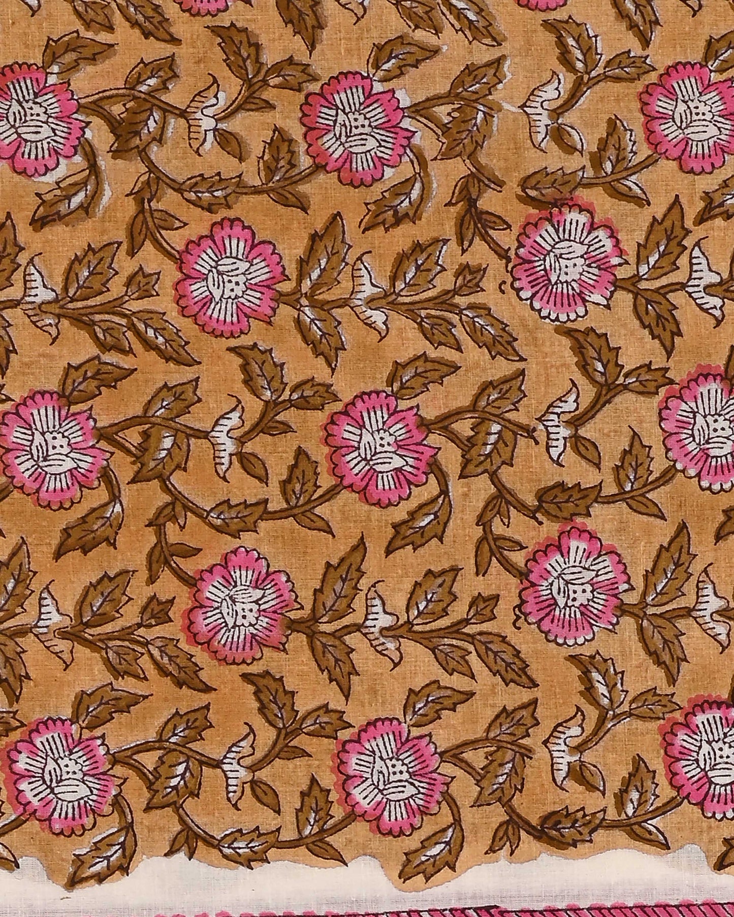 Exclusive Sanganeri Printed Cotton Suit With Organza Dupatta CFCOD03