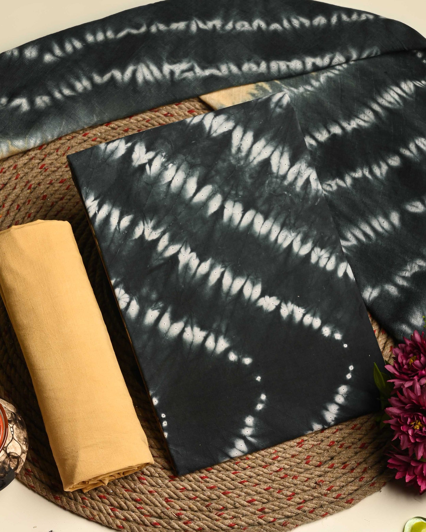 Adorable Sanganeri Printed Cotton Suit With Lilen Dupatta CFLID05