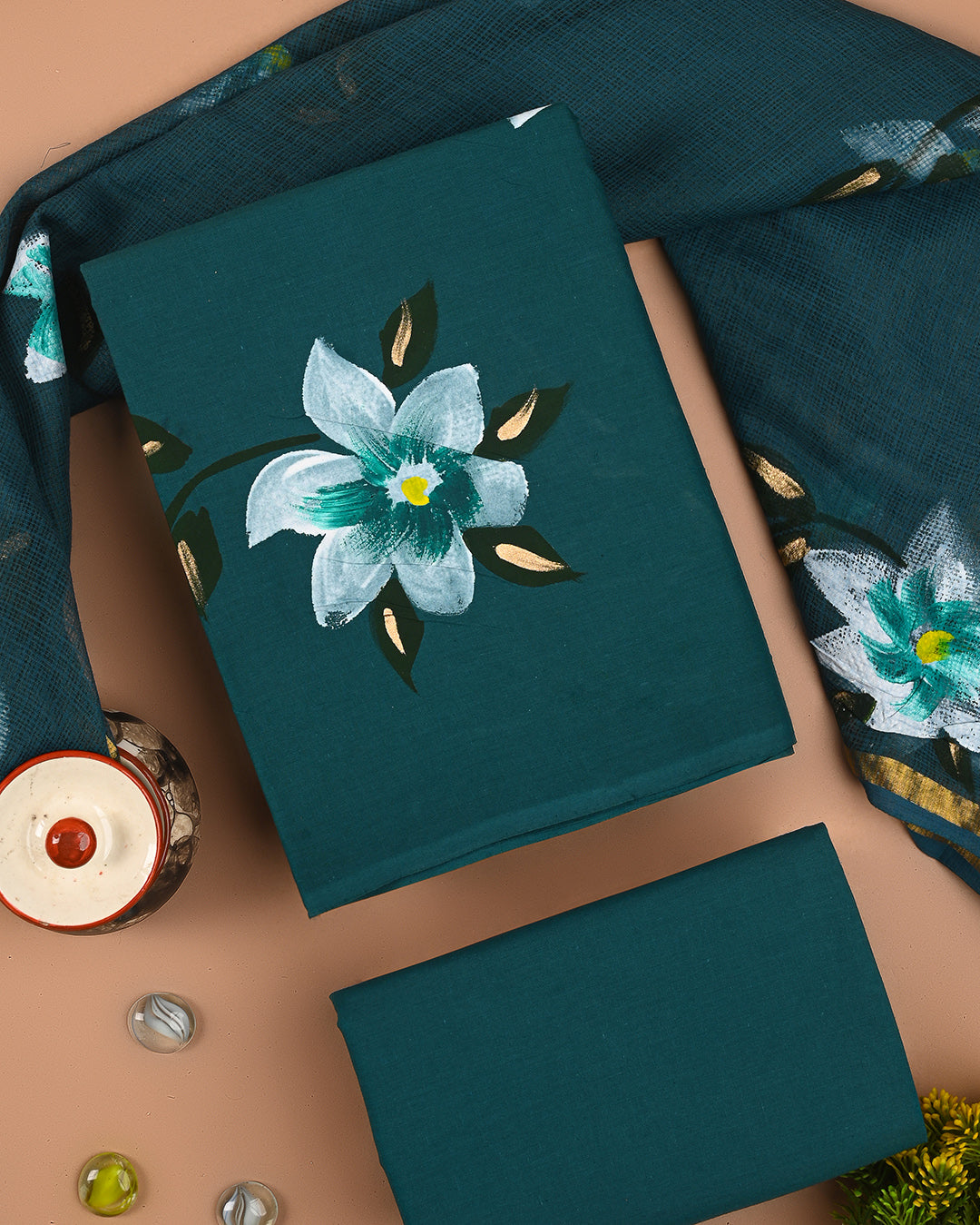 New Hand Block Print Cotton Sets With Kota Dupatta CFCOTKO64