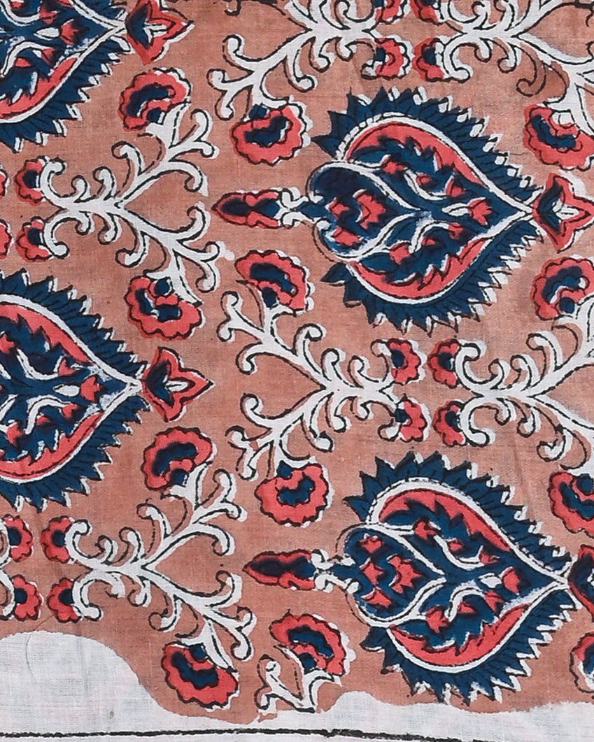 Premium Sanganeri Printed Cotton Suit With Lilen Dupatta CFLID17