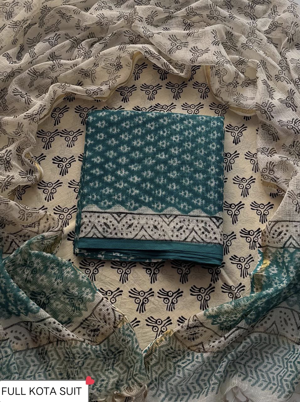 Full Unstitched Exclusive Kota Doria Suit With Kota Dupatta (BSKD30)