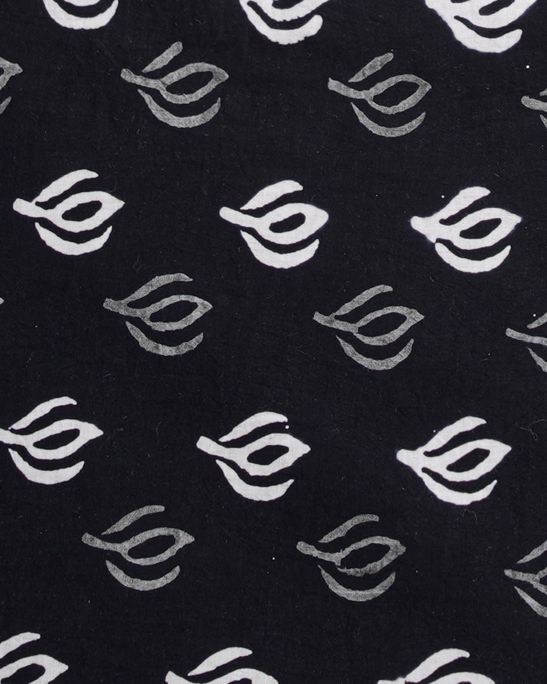 Black And White Print Cotton Suit Sets With Cotton Dupatta CFCOTMU33