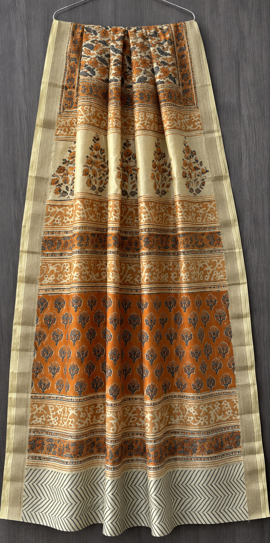 Premium Sanganeri Print Maheshwari Silk Saree (BSMS10)
