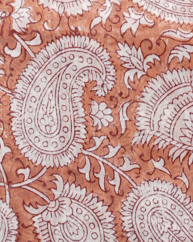 Premium Hand Print Maheshwari Silk Suit Set COMAHMA14