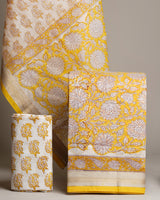 Hand Block Print Maheshwari Silk Suit Set CFMAHMA04