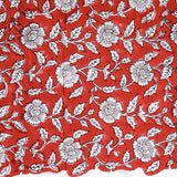 Exclusive  Red Hand Block Print Cotton Suit With Kota Dupatta CFCOTKO26