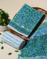 Hand Block Print Cotton Suit Sets With Cotton Dupatta  CFCOTMU40