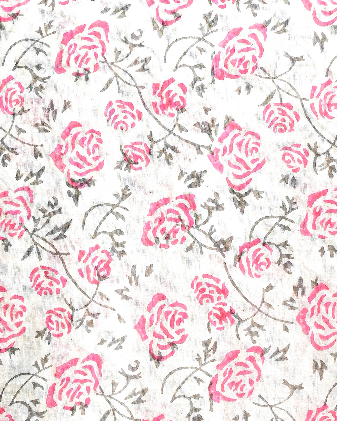 Elegant Pink Hand Block Print Cotton Suit With Cotton Dupatta(BSCOTMU02)