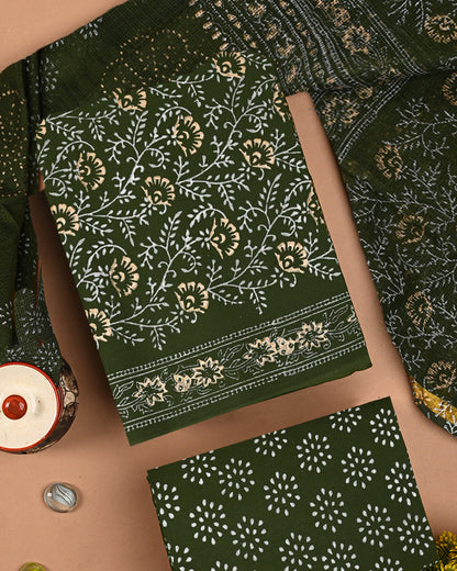 New Traditional Hand Block Print Cotton Sets With Kota Dupatta CFCOTKO69