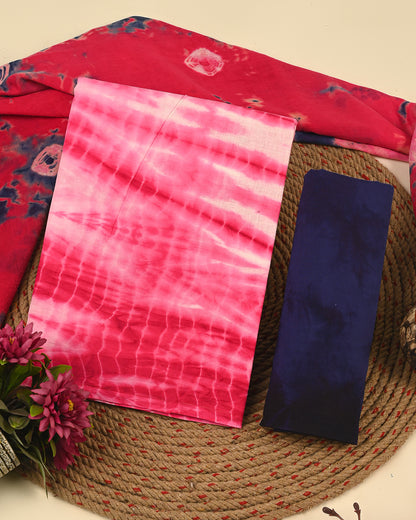 New Hand Printed Cotton Suit Sets With Cotton Dupatta CFCOTMU16