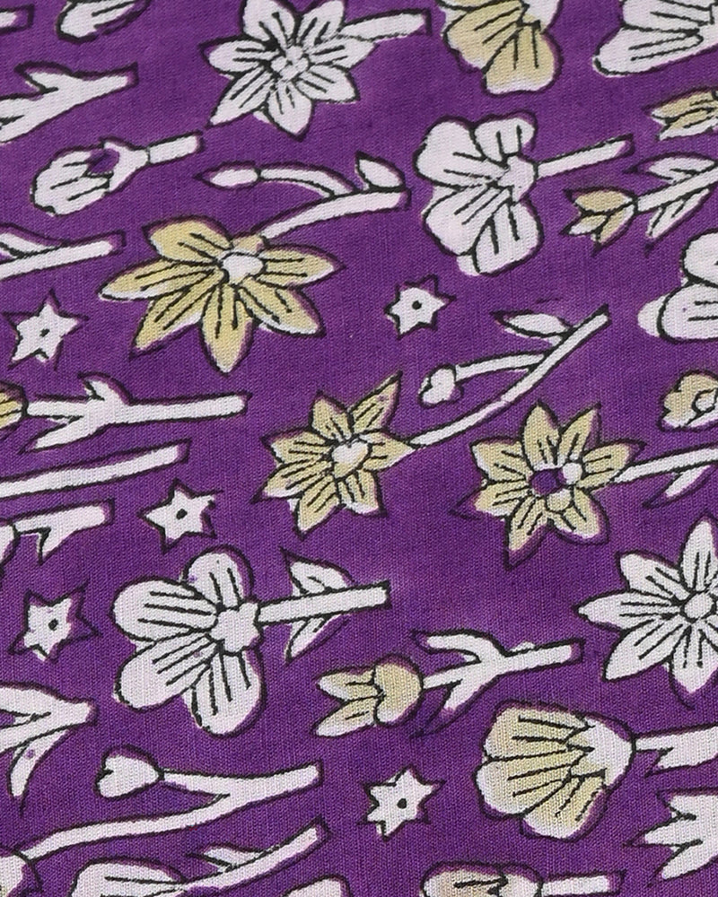 Sanganeri Hand Block Print Cotton Suit Sets With Cotton Dupatta CFCOTMU24