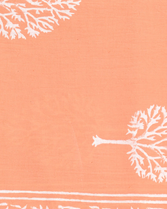 Elegant Hand Block Printed Cotton Suit Top And Bottom Set (BSTB44)