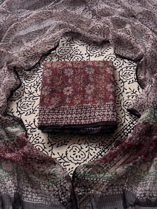 Kota Doria Exclusive Full Unstitched Suit With Kota Dupatta (BSKD20)