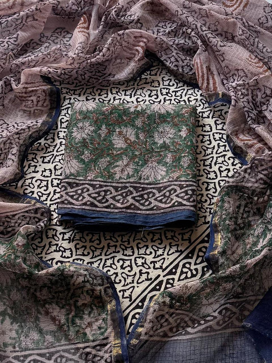 Full Unstitched Exclusive Kota Doria Suit With Kota Dupatta (BSKD19)