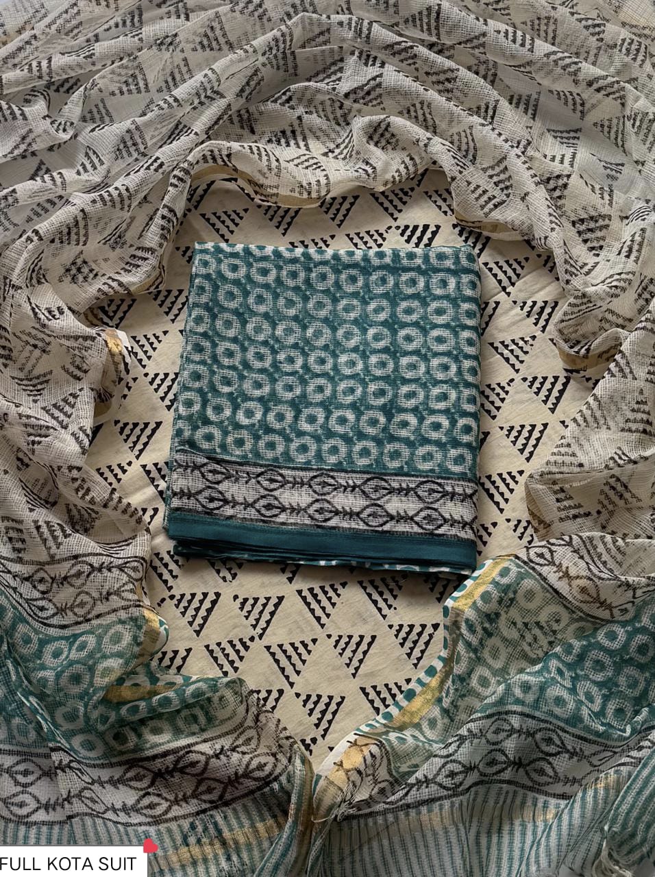 Kota Doria Exclusive Full Unstitched Suit With Kota Dupatta (BSKD23)