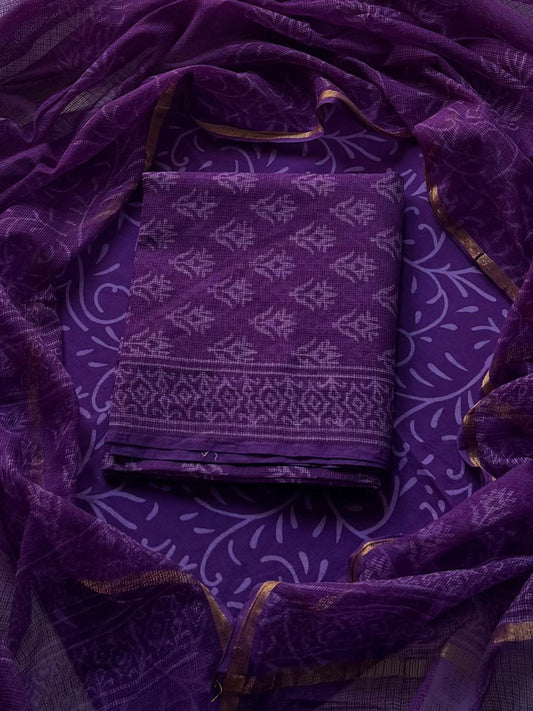 Kota Doria Exclusive Full Unstitched Suit With Kota Dupatta (BSKD06)