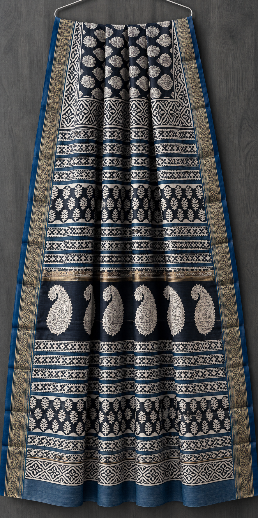 Premium Bagru Print Maheshwari Silk Saree (BSMS01)