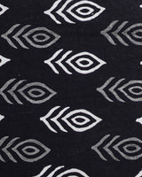 Black And White Print Cotton Suit Sets With Cotton Dupatta  CFCOTMU18