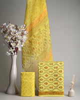 Premium Sanganeri Print Cotton Suit With Kota Doria Dupatta CFCOTKO21