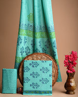 Premium Hand Block Printed Cotton Suit With Cotton Duptta COCOTMU05