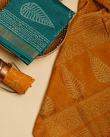 Discharge Printed Maheshwari Silk Suit With Maheshwari Dupatta CFMAHMA16